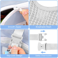Accmor anti-lost link with sturdy lock demonstrates child safety at a glance.