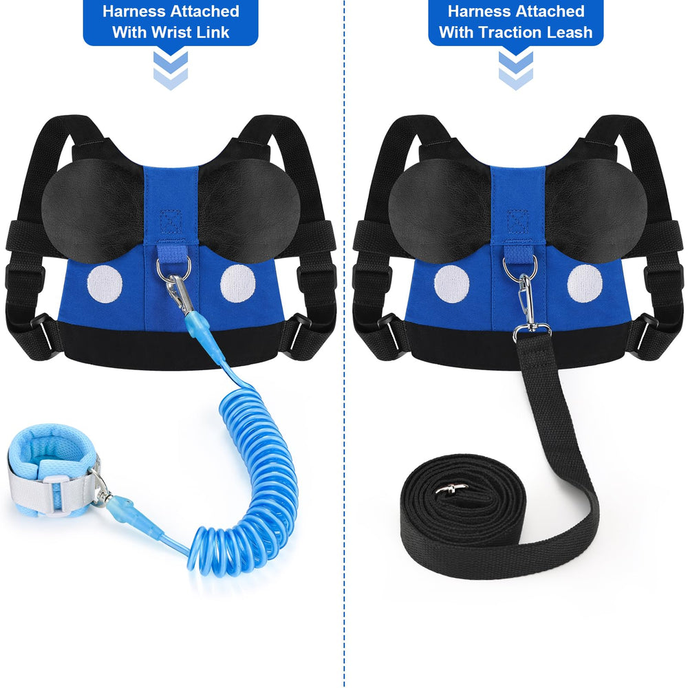 Accmor Toddler Harness Leash blue adjustable straps fit most 1-3 year olds