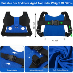 Accmor Toddler Harness Leash blue wrist-link setup demonstrates 3-in-1 versatility