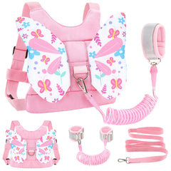 Accmor toddler harness leash butterfly front pocket supports snack storage on outings