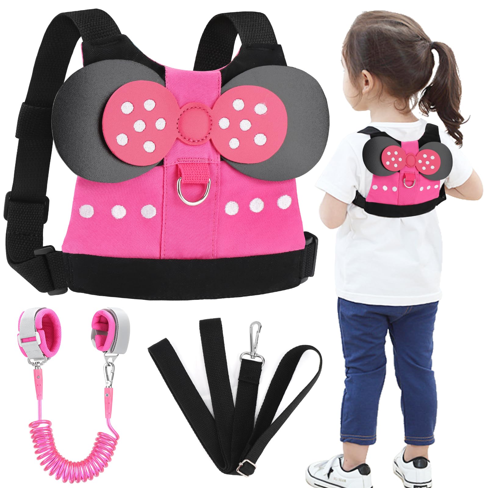 Accmor toddler harness leash with cute design keeps kids close during outings
