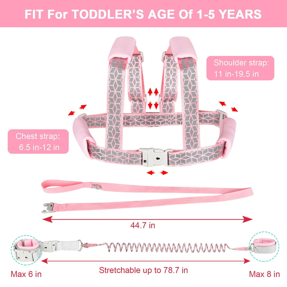 Accmor toddler harness leash key-lock design preventing self-removal