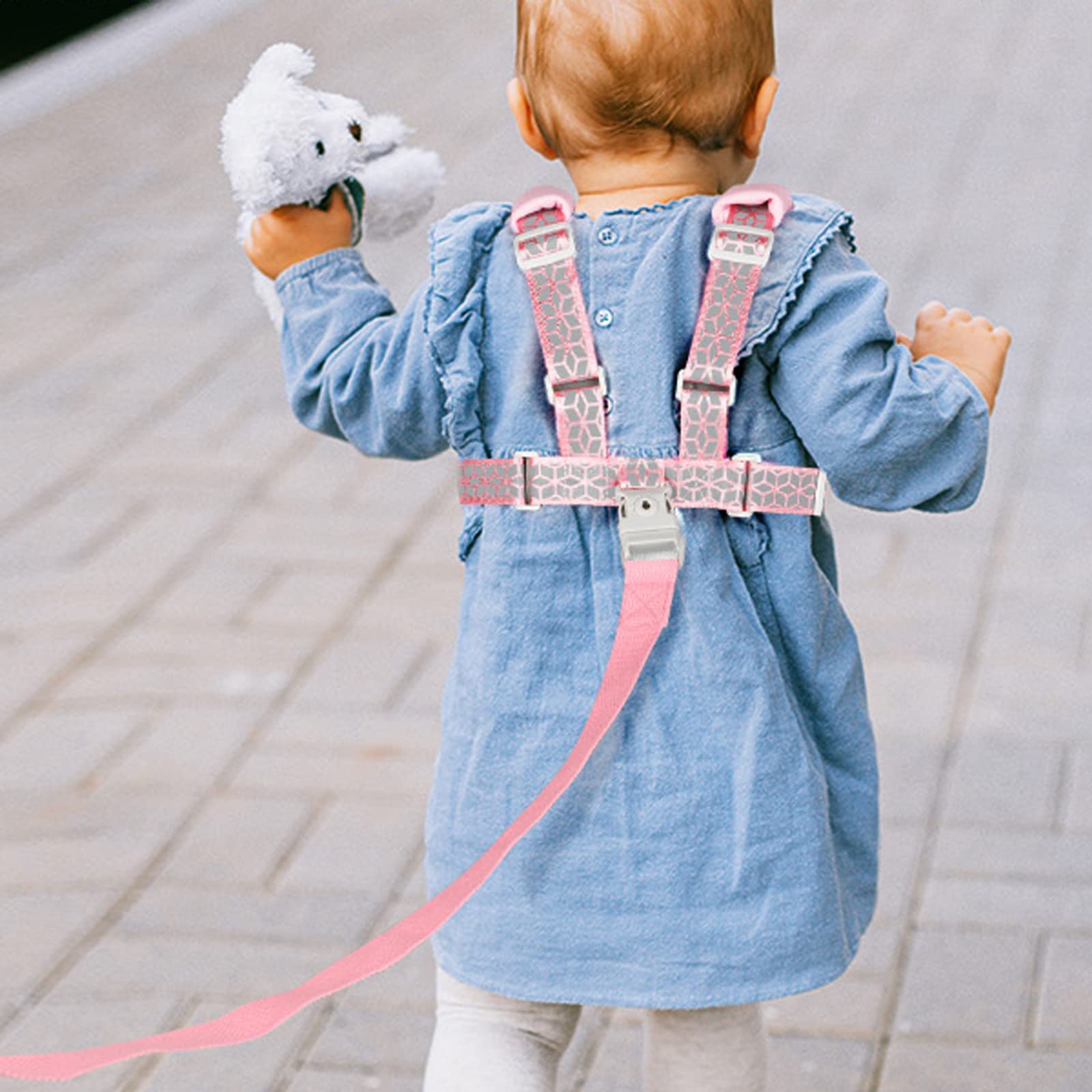 Accmor toddler harness leash reflective night band improving visibility