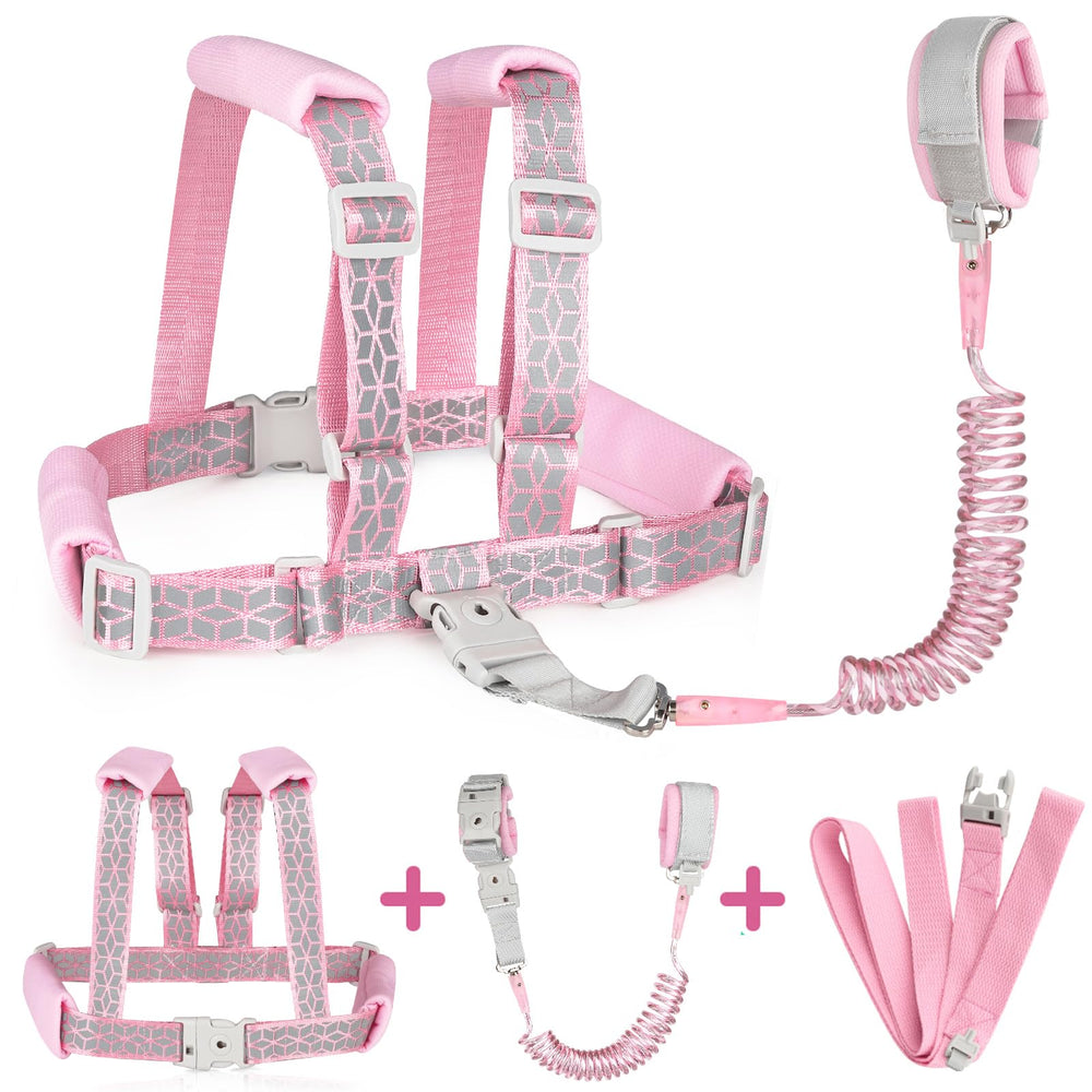 Accmor toddler harness leash with comfortable shoulder straps for safe outdoor walks