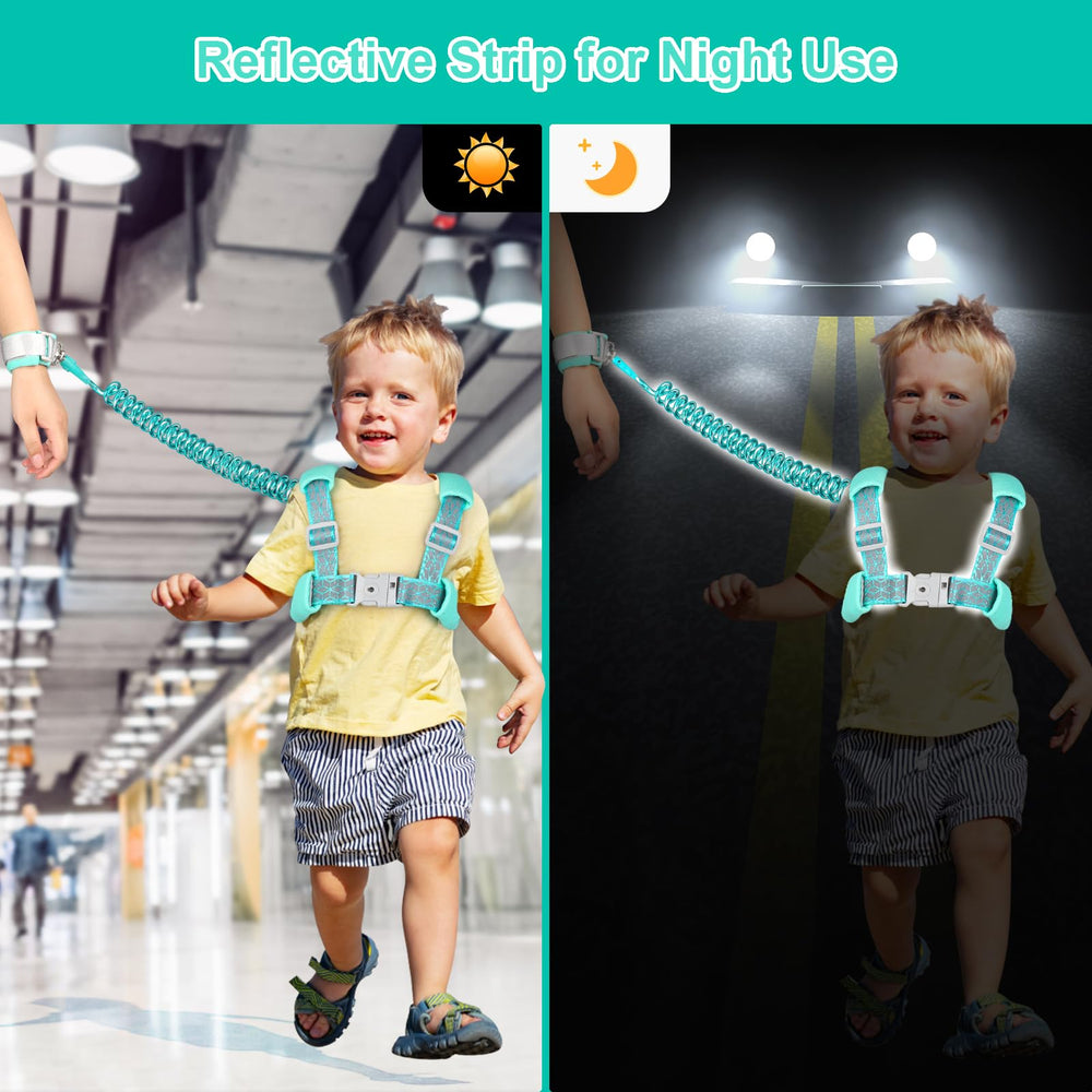 Accmor toddler harness leash shows three-usage-modes for flexible outdoor configurations.