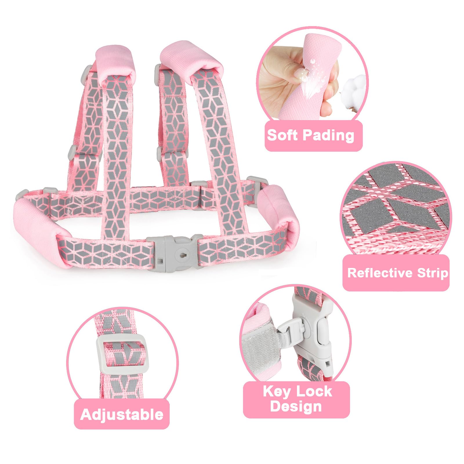 Accmor toddler harness leash wrist link showcasing secure management in crowds