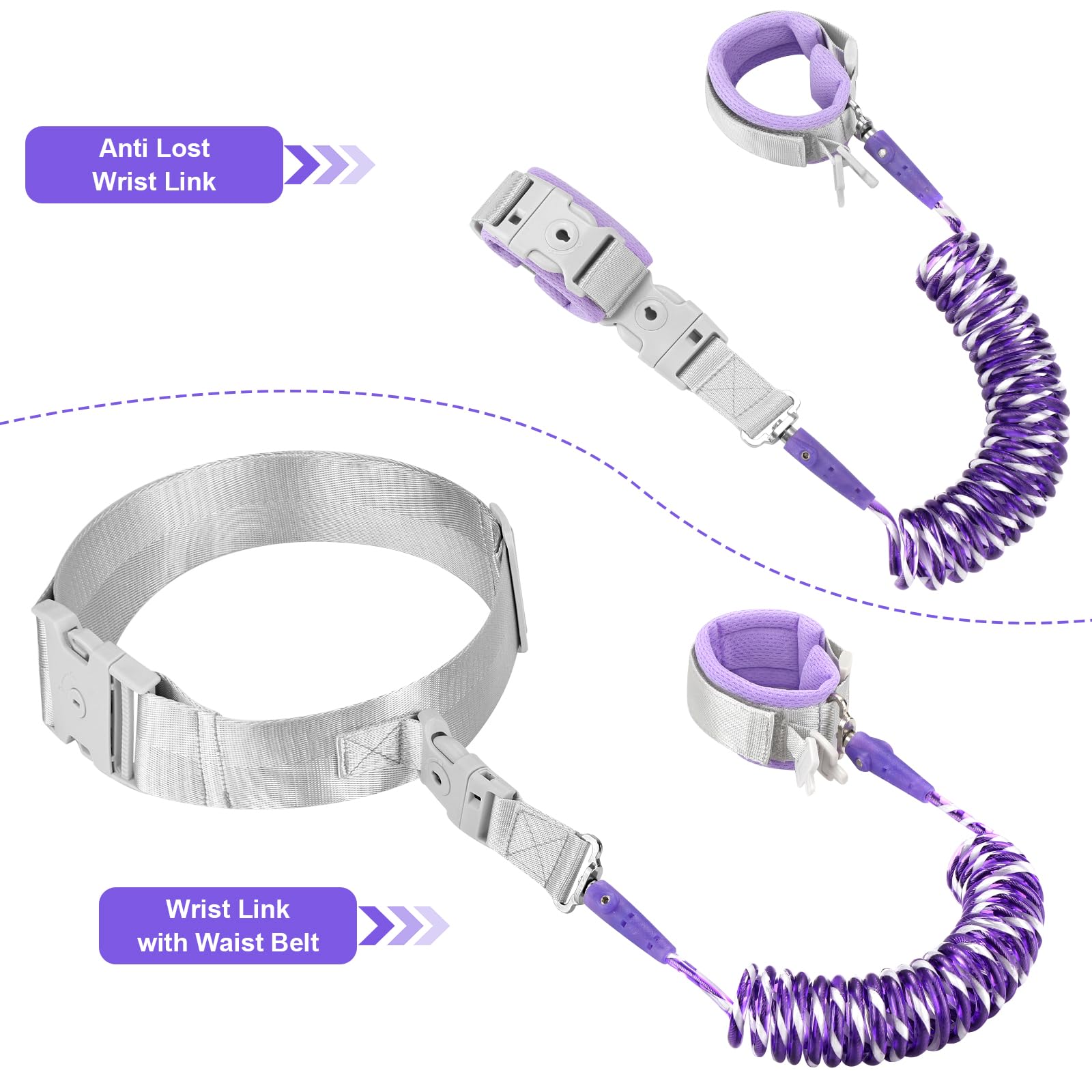 Accmor 2 in 1 walking harness arrangement for flexible use