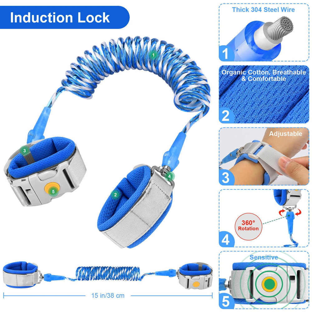 Accmor toddler leash 6.5ft extended demonstrates flexible outdoor reach