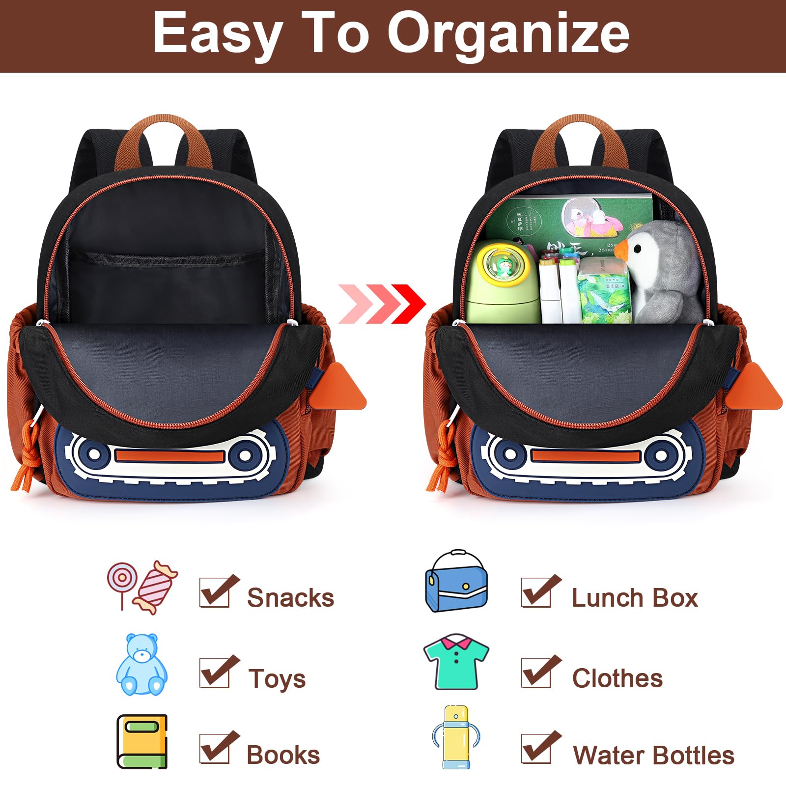 Accmor toddler leash backpack adjustable-strap ensures comfortable fit for growing kids.