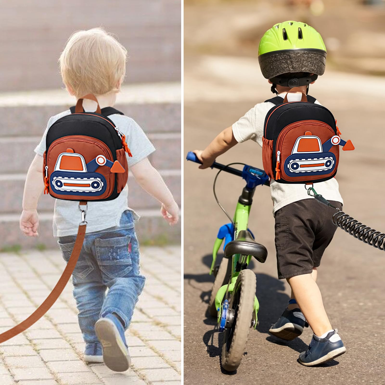Accmor toddler leash backpack anti-lost wrist-link provides added security.