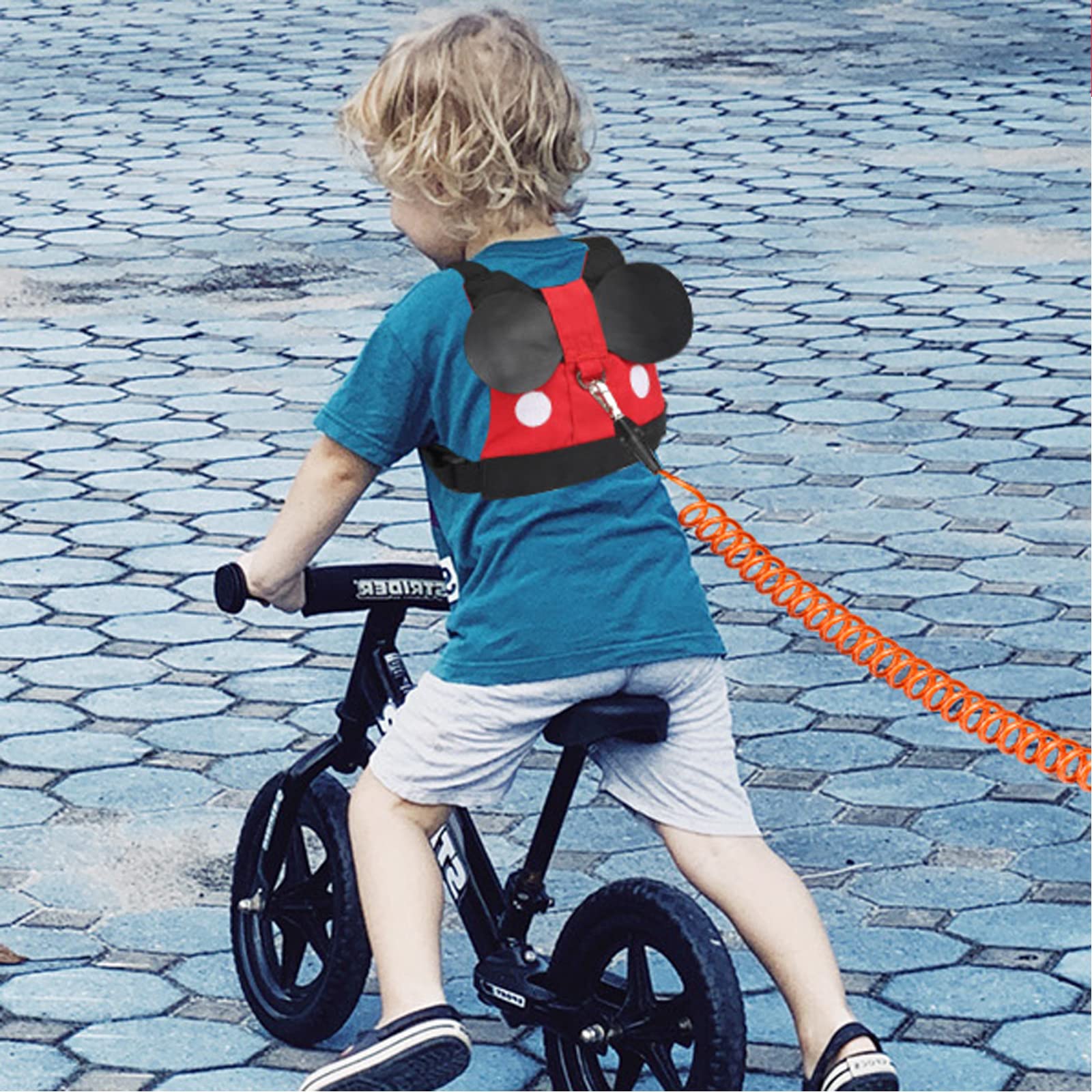 Accmor cartoon-design harness front-view appeals to kids during walks.