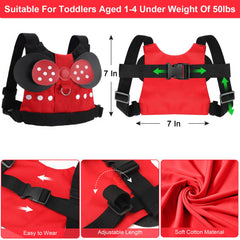 Accmor toddler leash harness highlights durable nylon rope and secure swivel hook.