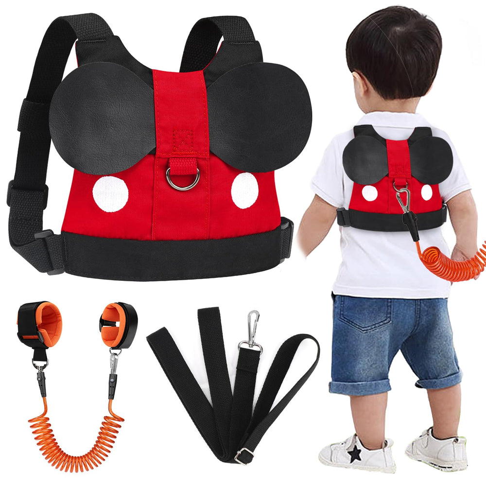 Accmor toddler leash harness front view shows secure, comfortable daily wear.