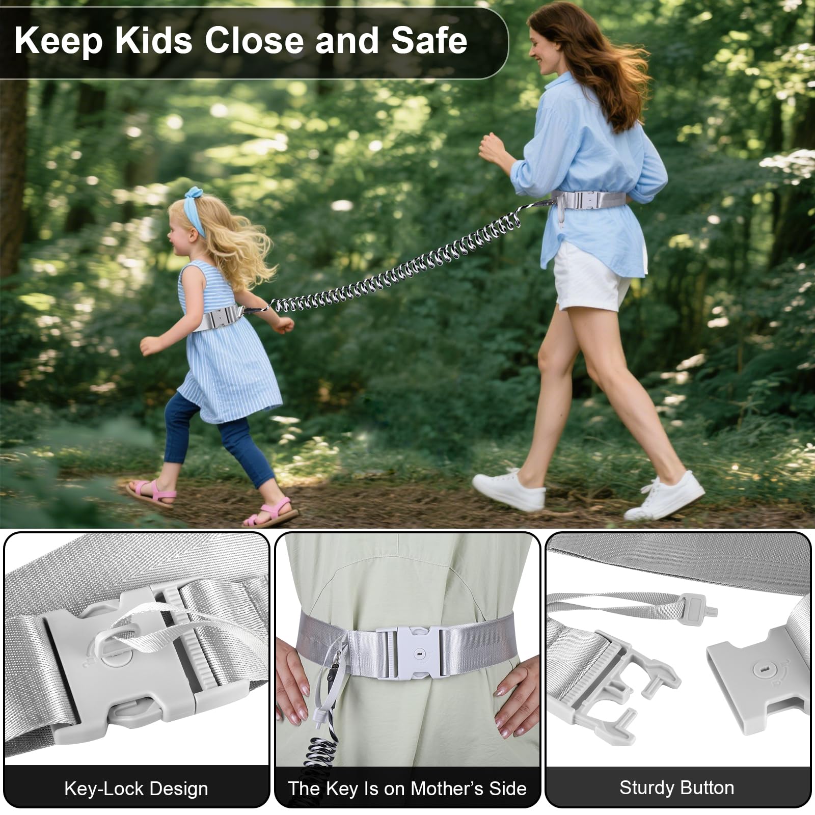 Accmor reflective night link increases visibility for evening walks.