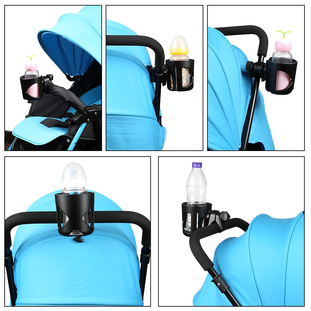 Accmor universal cup holder on-bike provides quick access during rides.