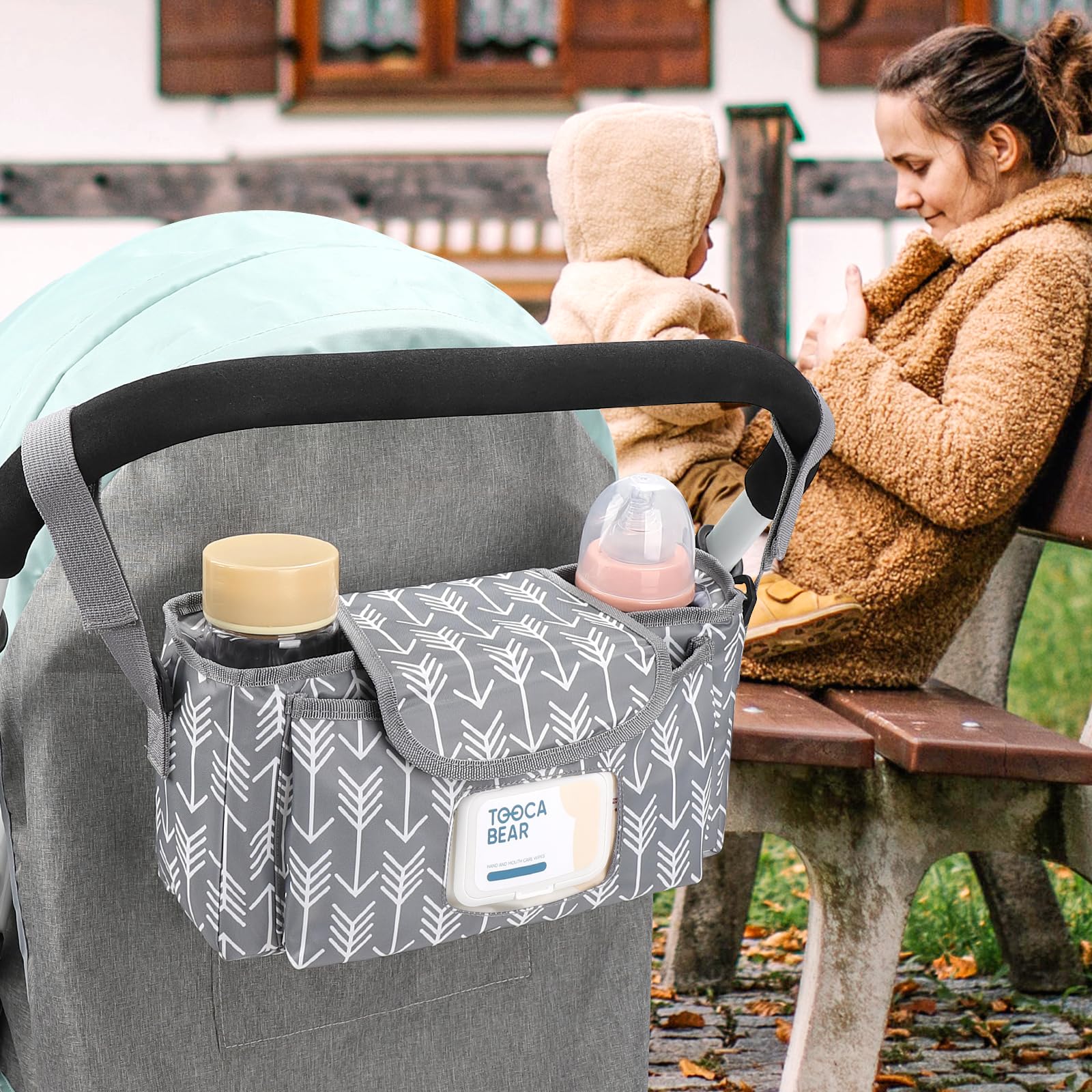 Accmor universal organizer securely attaches to Uppababy, Doona, Nuna and more