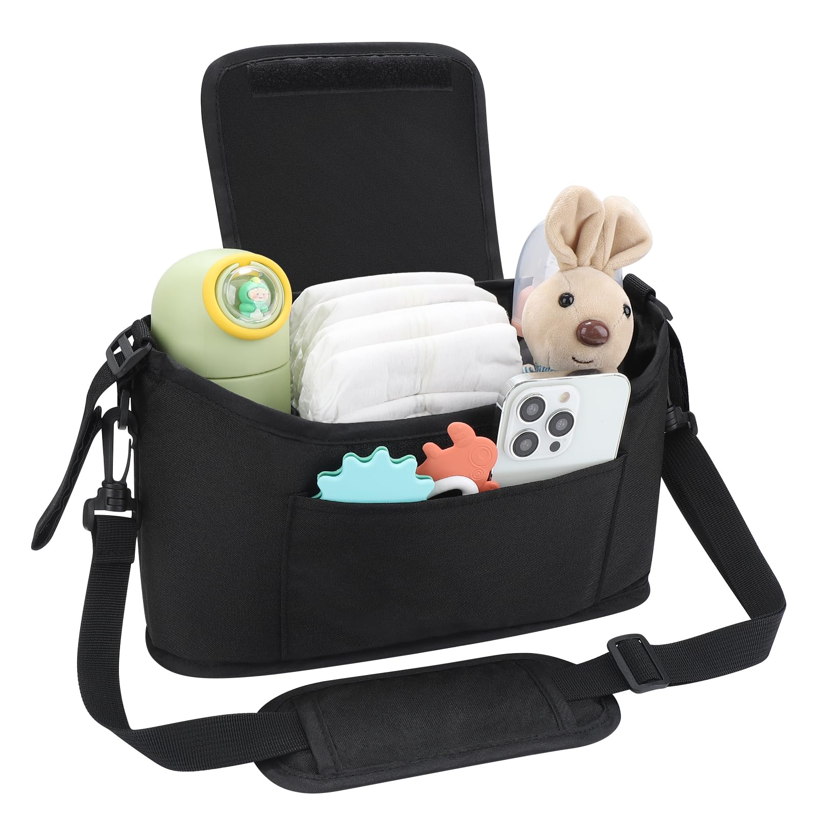 Accmor universal stroller organizer with cup holders for drinks within easy reach