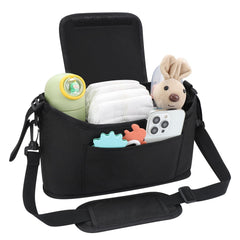 Accmor universal stroller organizer with cup holders for drinks within easy reach
