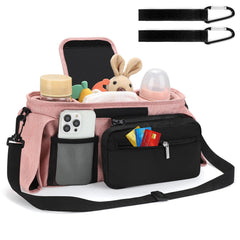 Accmor stroller organizer detachable phone bag keeps essentials secure during family outings.