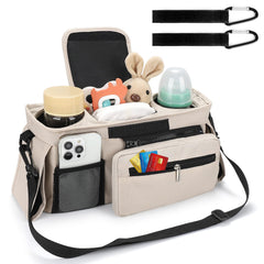 Accmor universal stroller organizer detachable phone bag provides quick access to essentials.