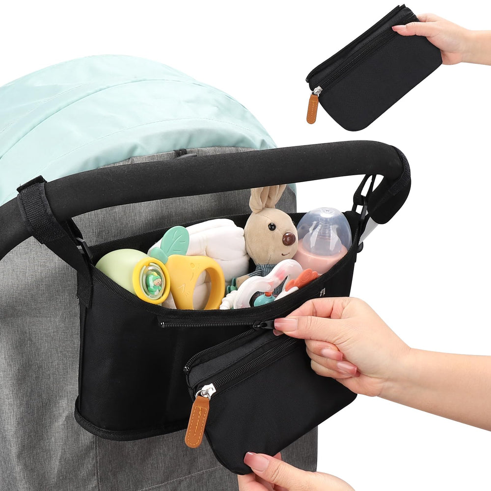 Accmor universal stroller organizer detachable wristband pocket adds portable storage on the go.