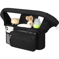 Accmor stroller organizer with insulated cup holders keeps drinks cool on the go