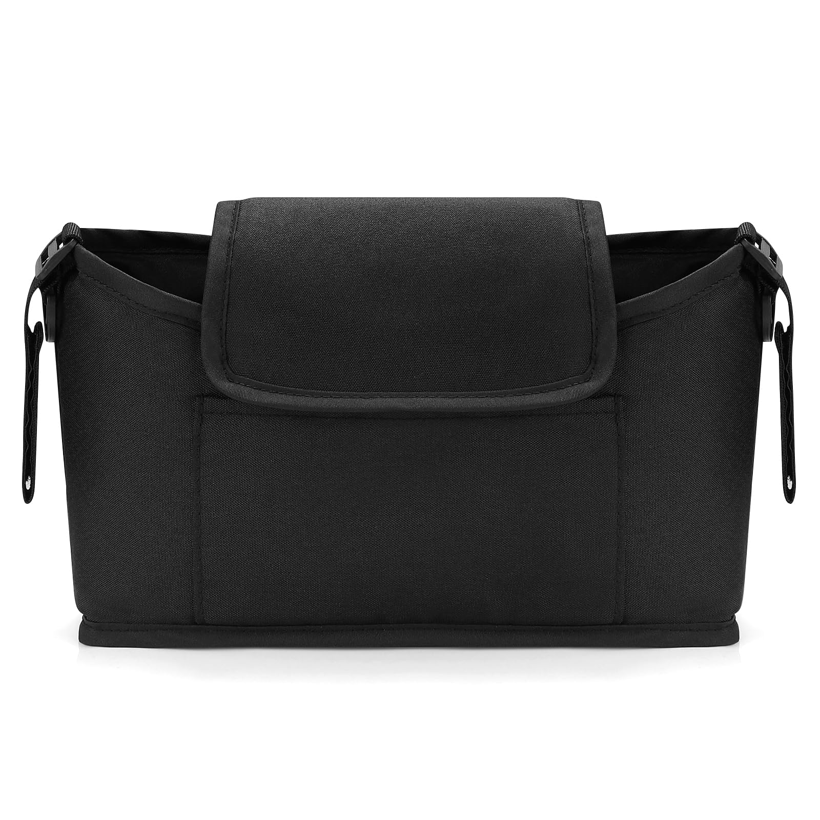 Accmor large middle compartment holding diapers and clothes for quick changes