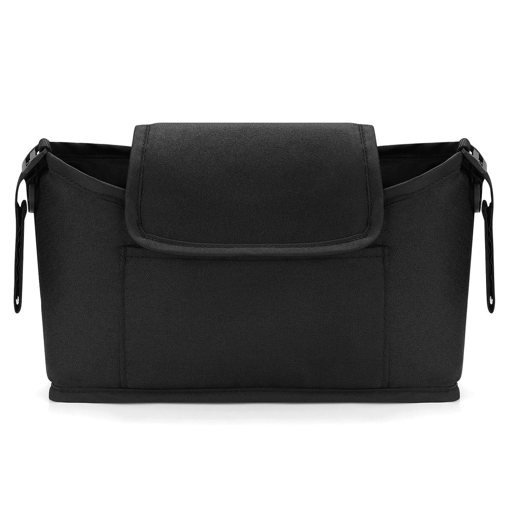 Accmor large middle compartment holding diapers and clothes for quick changes