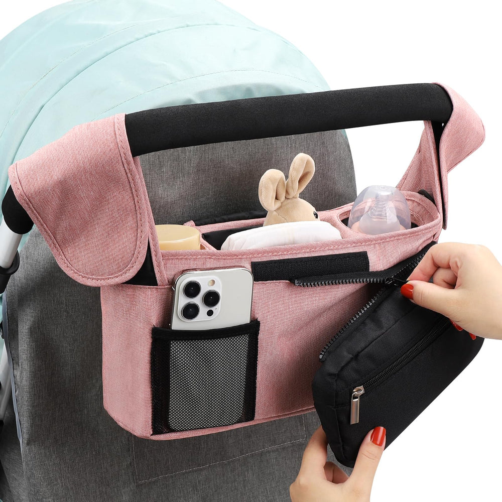 Accmor organizer mesh pocket keeps small items visible and breathable.