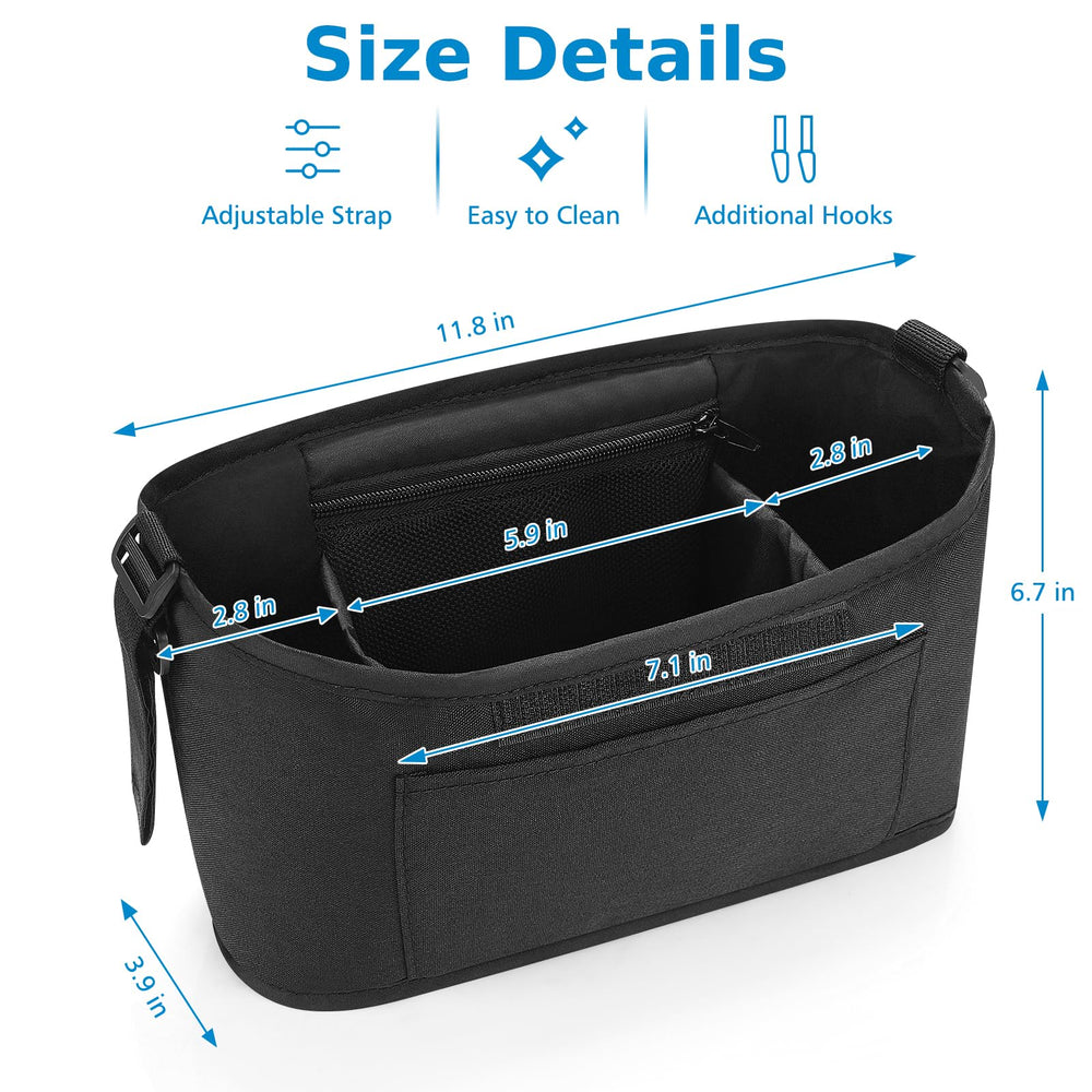 Accmor adjustable shoulder strap for carrying the organizer as a bag