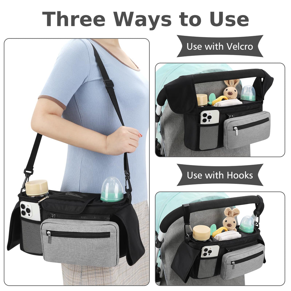 Accmor Universal Stroller Organizer wristband pocket for easy item access