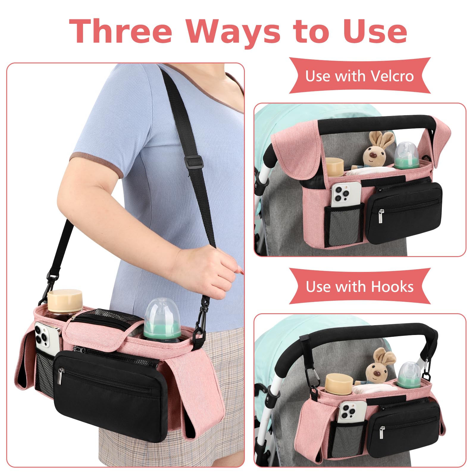 Accmor organizer wristband pocket stores small items within easy reach.