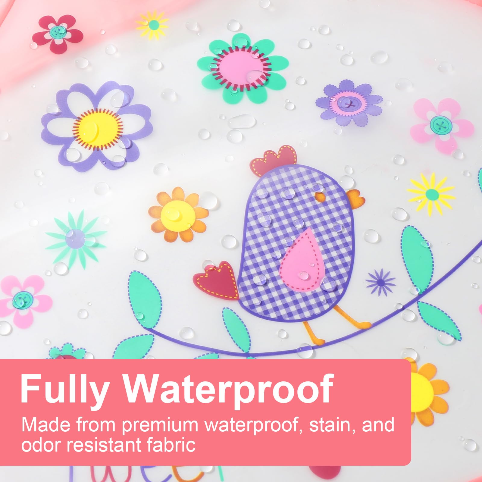Accmor waterproof bib feels soft and lightweight during meals