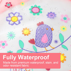 Accmor waterproof bib feels soft and lightweight during meals