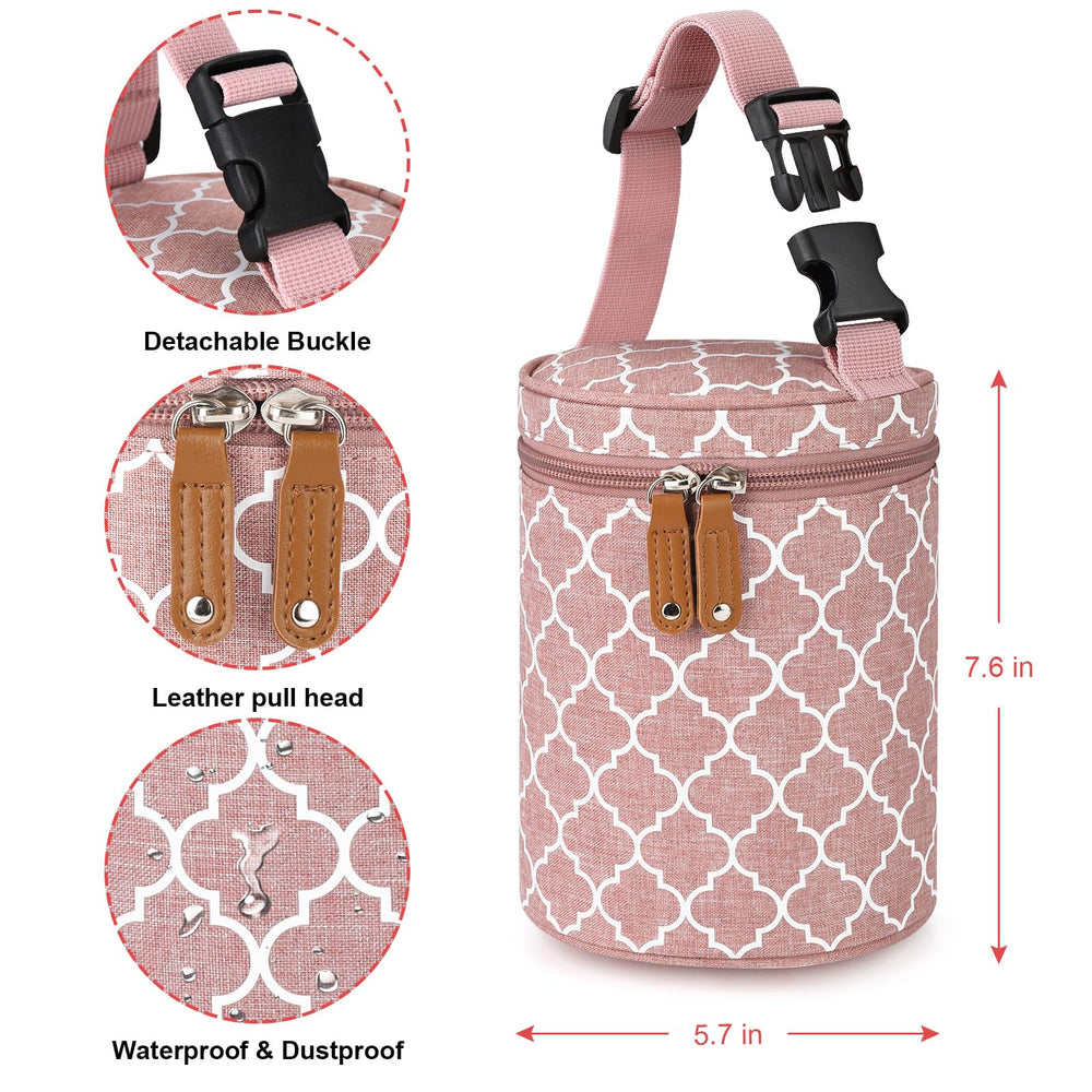 Accmor waterproof-leakproof fabric protects contents from spills during travel.