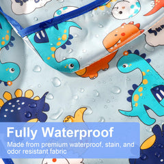 Accmor waterproof-sleeved bib surface demonstrates surface protection against spills