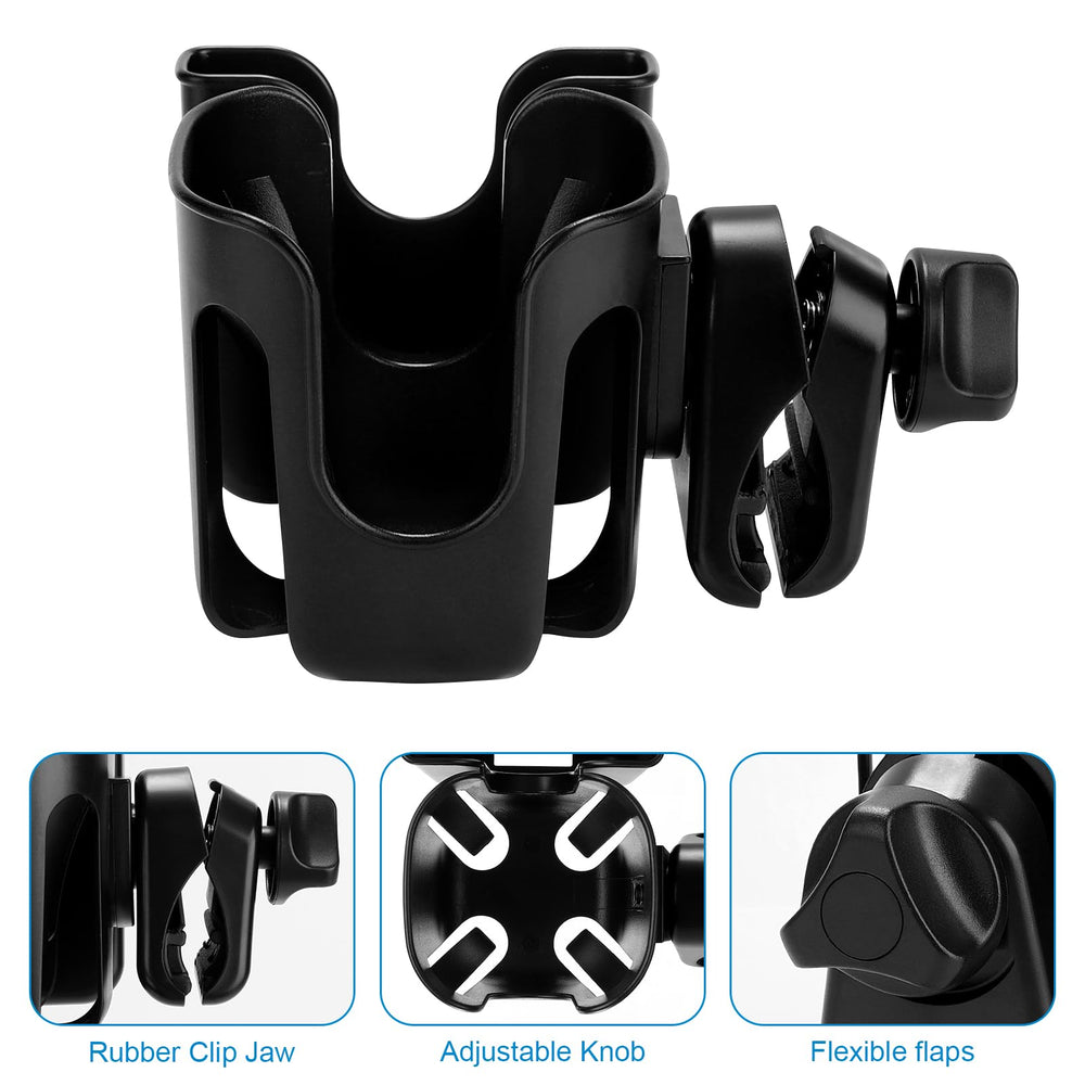 Accmor wide clip supports various bottle sizes with adjustable diameter