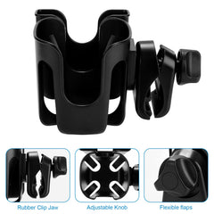 Accmor wide clip supports various bottle sizes with adjustable diameter
