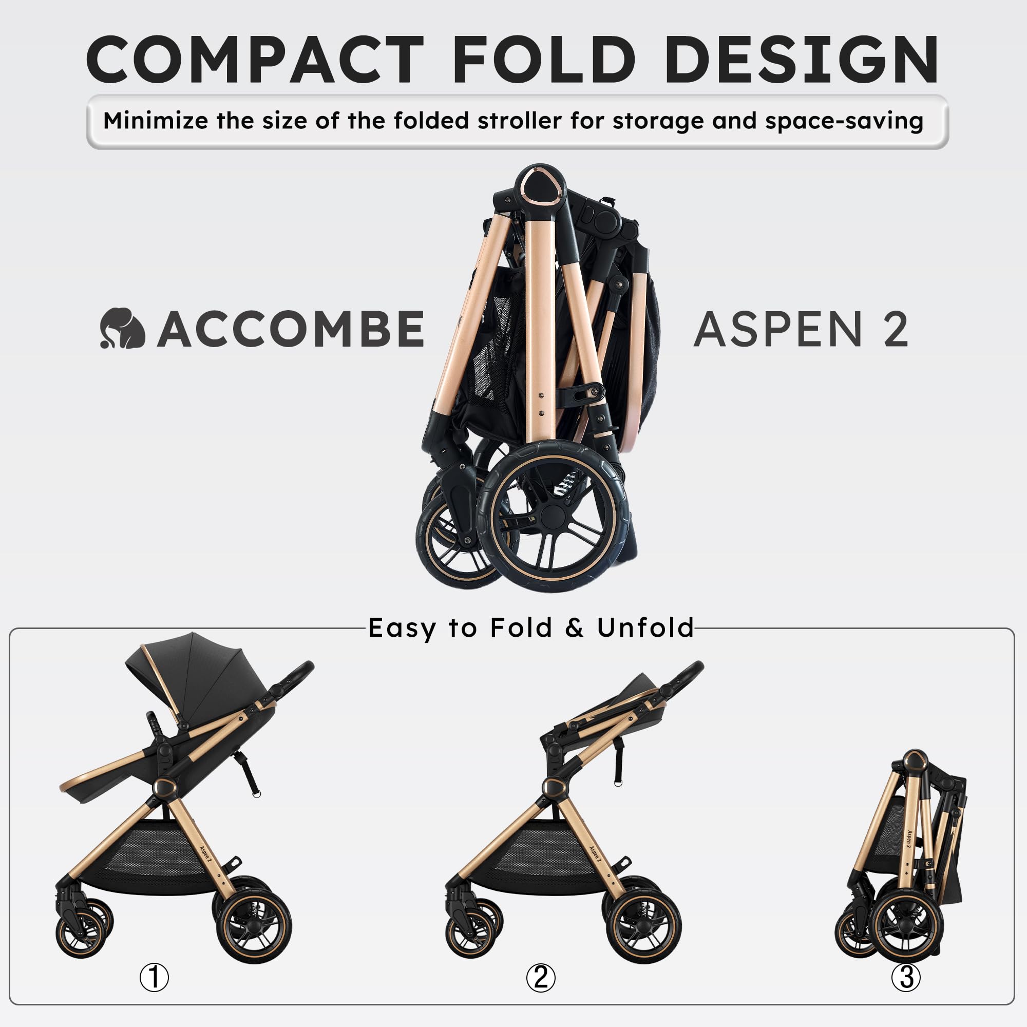 Accombe large storage basket and rear bag keep essentials handy