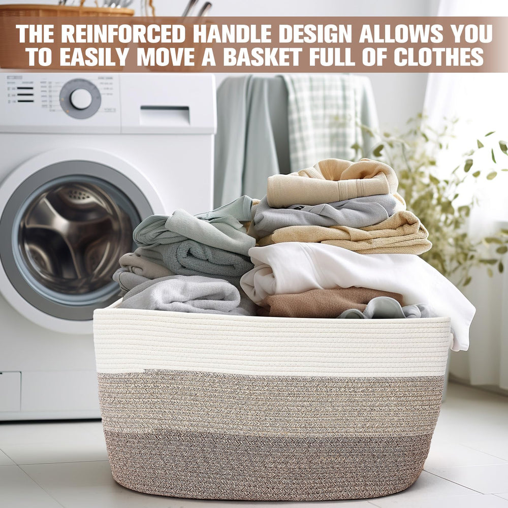 Acellegic blanket storage basket organizing throws in bedroom for cozy home vibe