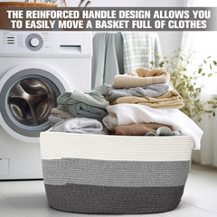 Acellegic close-up weave shows soft, durable cotton rope texture.