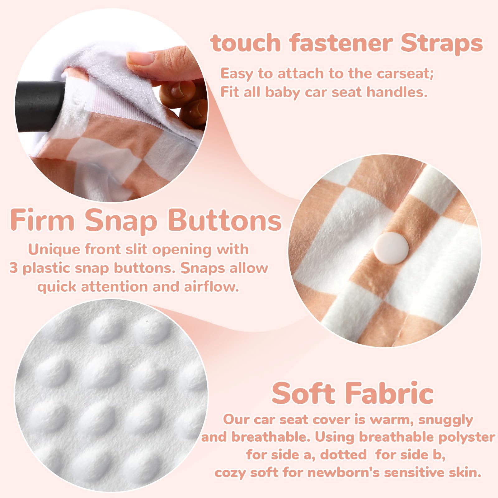 AceOrbit soft plush inner lining provides gentle touch and cozy warmth for newborns.