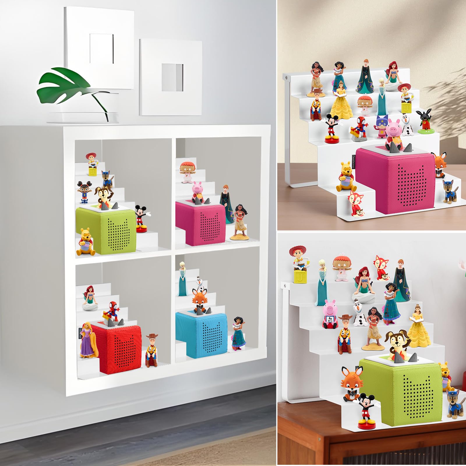 ACEPRUT Tonies shelf design suits Kallax insert for neat storage.
