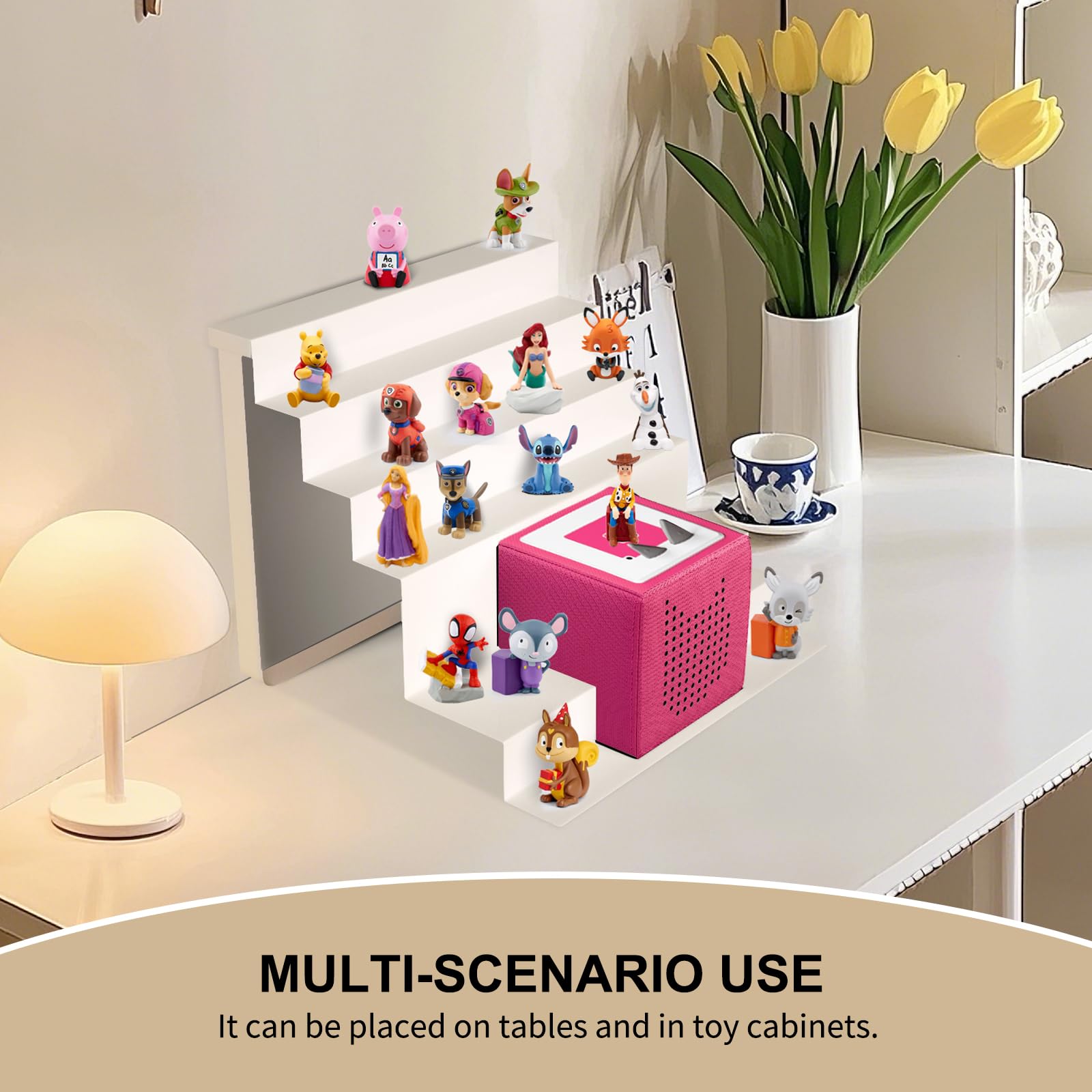 ACEPRUT Tonies shelf features no sharp edges for safe play spaces.