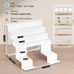 ACEPRUT Tonies shelf with Toniebox area hides charging cable for safe charging.
