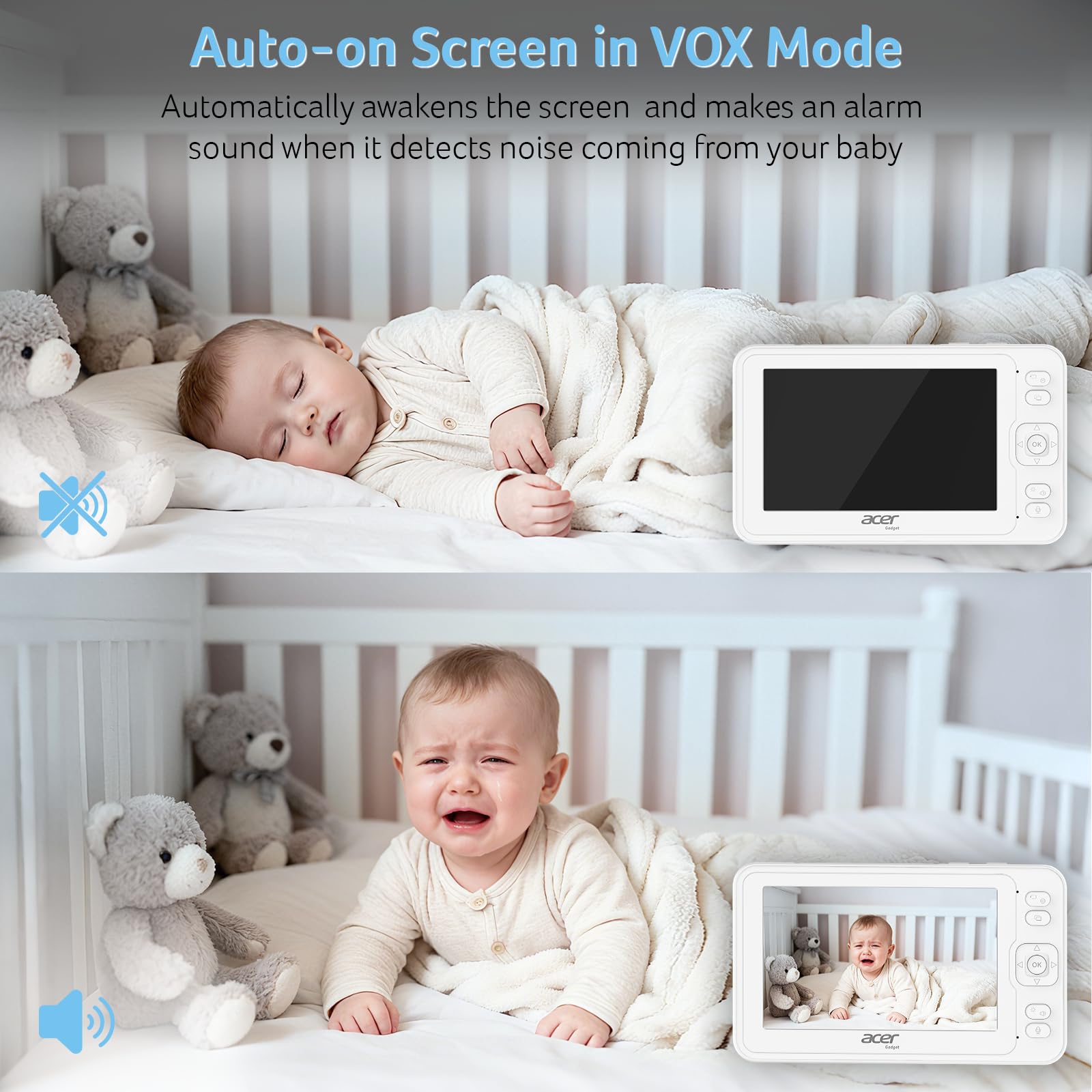 Acer monitor with remote pan-tilt for full-room view