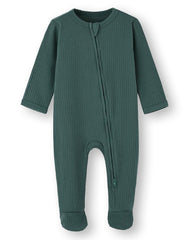 ACESTAR unisex baby footies pajamas mint color showing convenience and style