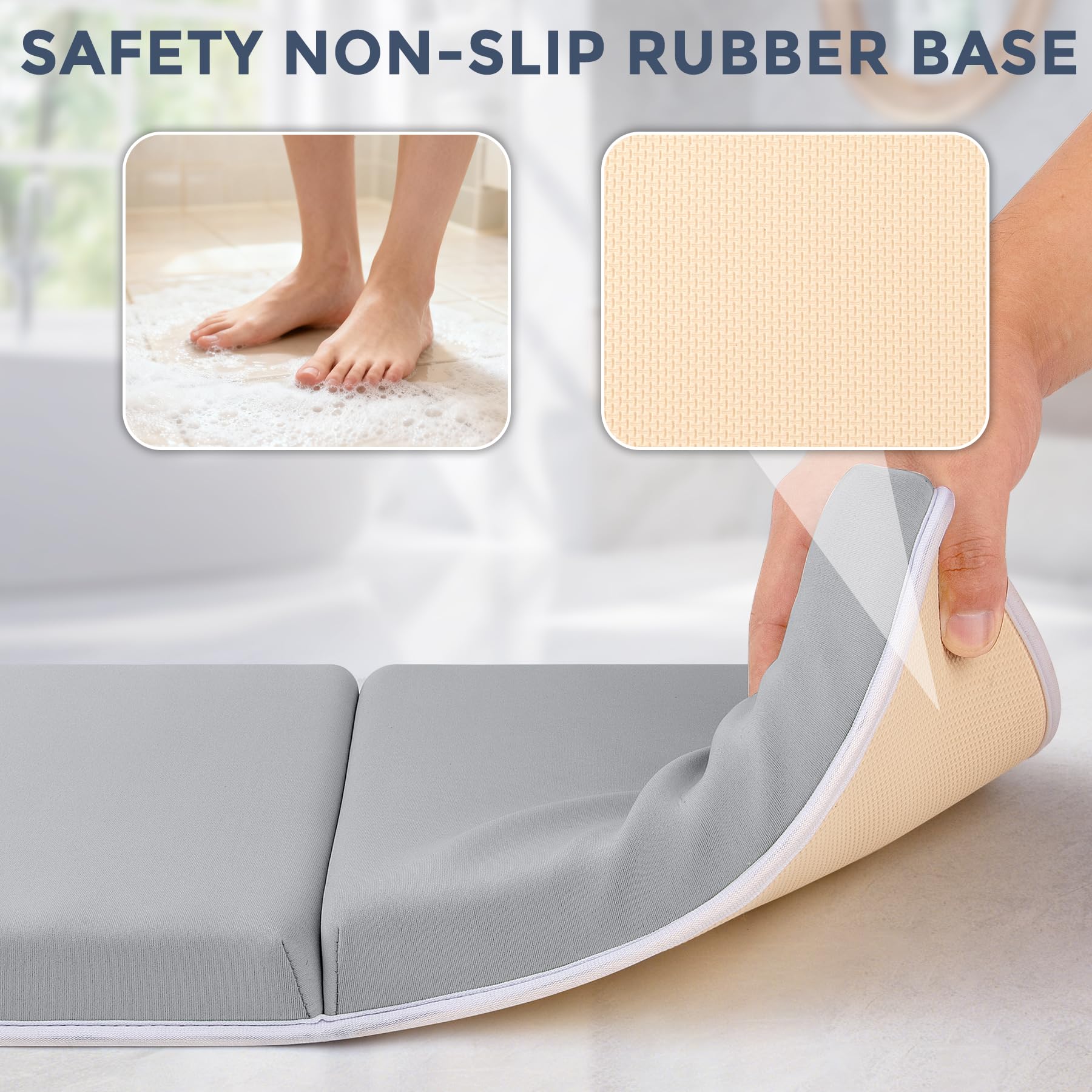 ACGROW neoprene surface being wiped clean for fast-drying care