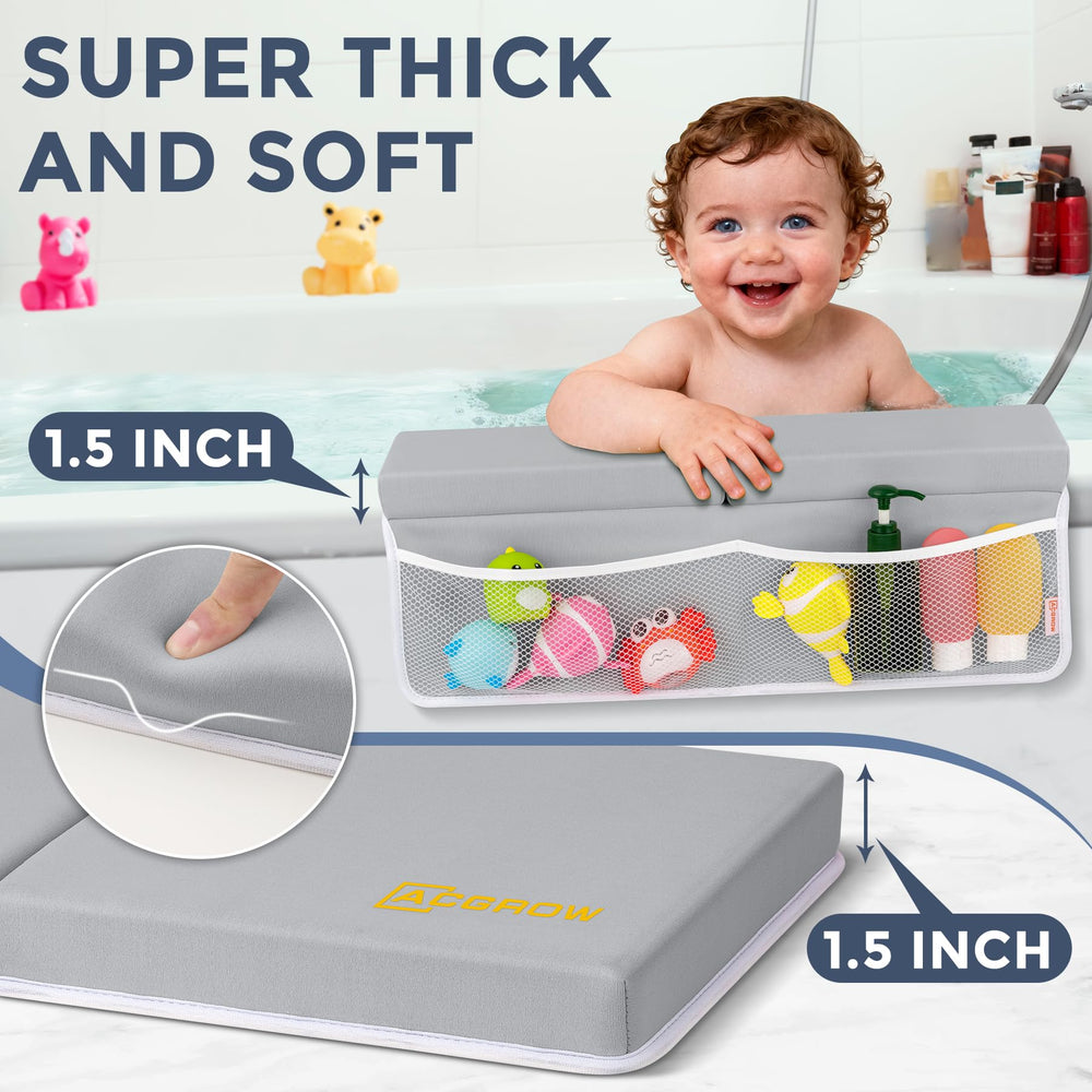 ACGROW four-pocket organizer for bath toys and essentials kept within reach
