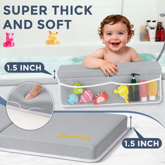 ACGROW four-pocket organizer for bath toys and essentials kept within reach